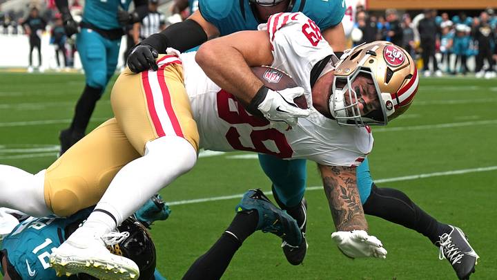 San Francisco 49ers tight end Luke Farrell (89) San Francisco 49ers tight end Luke Farrell (89)