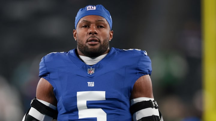 New York Giants linebacker Kayvon Thibodeaux is in danger of missing his third straight game with a shoulder injury.