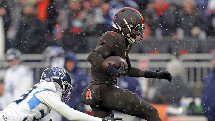 The Browns' Jerry Jeudy is being hailed as a solution for the Falcons