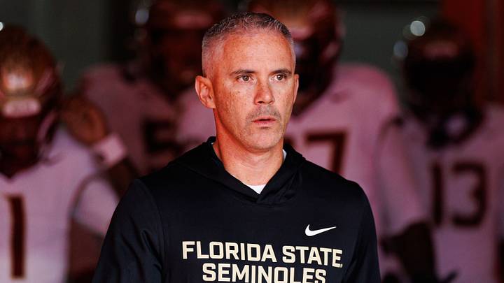 Nov 29, 2025; Gainesville, Florida, USA; Florida State Seminoles head coach Mike Norvell walks out of the tunnel before a game against the Florida Gators at Ben Hill Griffin Stadium. Mandatory Credit: Matt Pendleton-Imagn Images Nov 29, 2025; Gainesville, Florida, USA; Florida State Seminoles head coach Mike Norvell walks out of the tunnel before a game against the Florida Gators at Ben Hill Griffin Stadium. Mandatory Credit: Matt Pendleton-Imagn Images