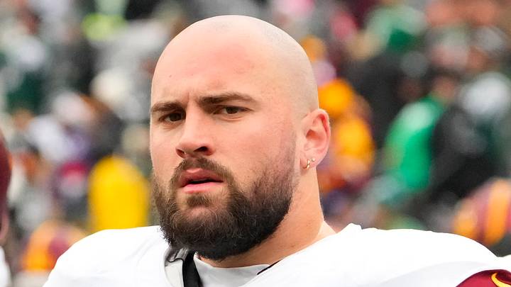 Washington Commanders offensive lineman Julian Good-Jones