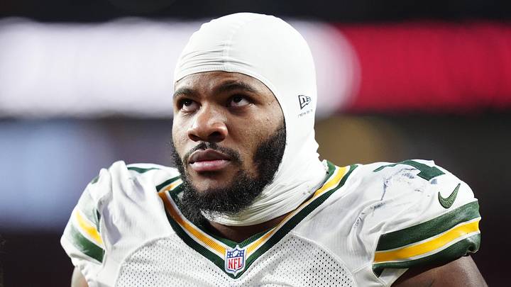 Dec 14, 2025; Denver, Colorado, USA; Green Bay Packers defensive end Micah Parsons (1) walks off the field with help from medical personnel following an injury during the third quarter against the Denver Broncos at Empower Field at Mile High. Mandatory Credit: Ron Chenoy-Imagn Images Dec 14, 2025; Denver, Colorado, USA; Green Bay Packers defensive end Micah Parsons (1) walks off the field with help from medical personnel following an injury during the third quarter against the Denver Broncos at Empower Field at Mile High. Mandatory Credit: Ron Chenoy-Imagn Images