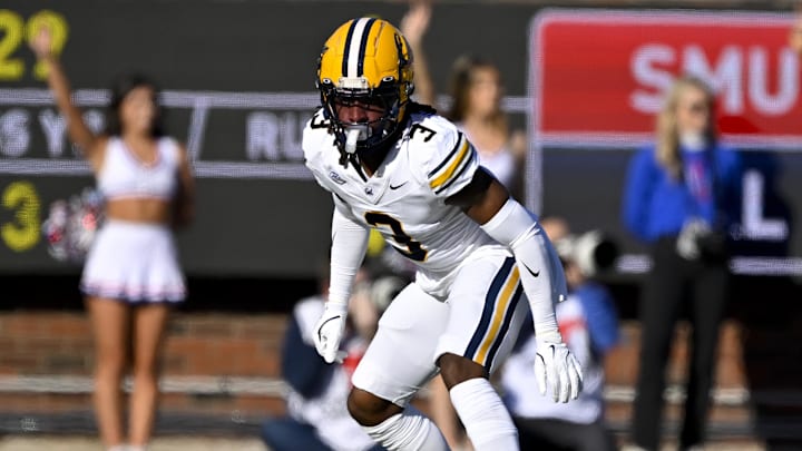 Nov 30, 2024; Dallas, Texas, USA; California Golden Bears defensive back Nohl Williams (3) in action during the game between the SMU Mustangs and the California Golden Bears at Gerald J. Ford Stadium. Mandatory Credit: Jerome Miron-Imagn Images Nov 30, 2024; Dallas, Texas, USA; California Golden Bears defensive back Nohl Williams (3) in action during the game between the SMU Mustangs and the California Golden Bears at Gerald J. Ford Stadium. Mandatory Credit: Jerome Miron-Imagn Images