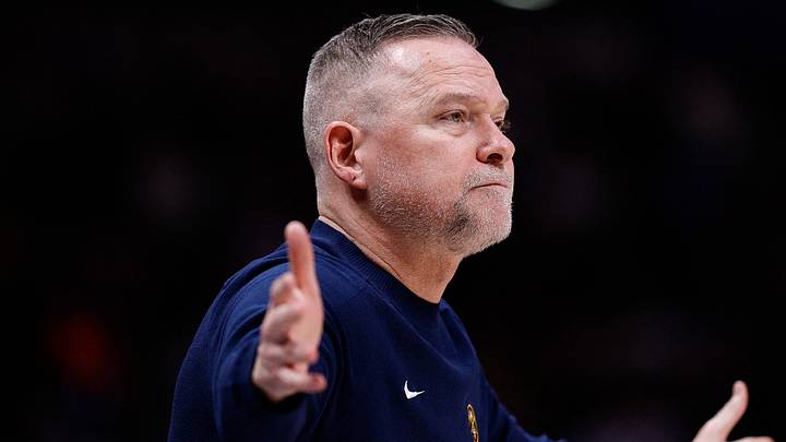 Feb 10, 2025; Denver, Colorado, USA; Denver Nuggets head coach Michael Malone in the first quarter against the Portland Trail Blazers at Ball Arena. Mandatory Credit: Isaiah J. Downing-Imagn Images Feb 10, 2025; Denver, Colorado, USA; Denver Nuggets head coach Michael Malone in the first quarter against the Portland Trail Blazers at Ball Arena. Mandatory Credit: Isaiah J. Downing-Imagn Images