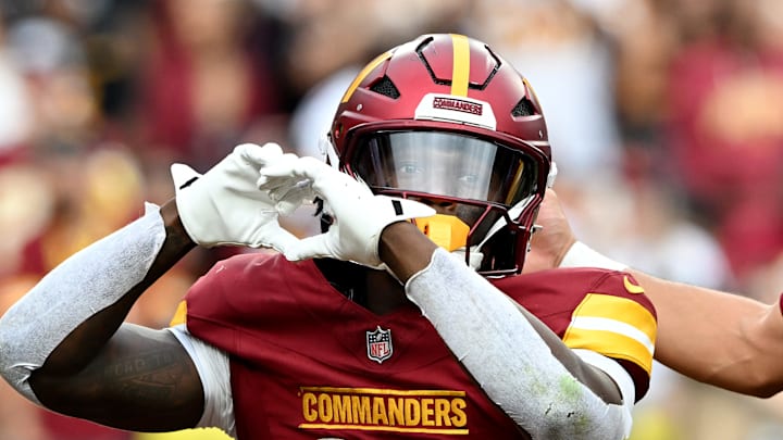 Washington Commanders running back Jacory Croskey-Merritt