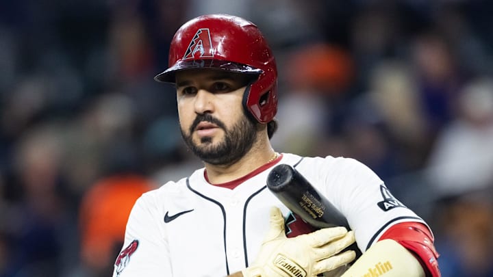 Arizona Diamondbacks designated hitter Eugenio Suarez gets ready to hit during a game against the Houston Astros on July 22 at Chase Field.