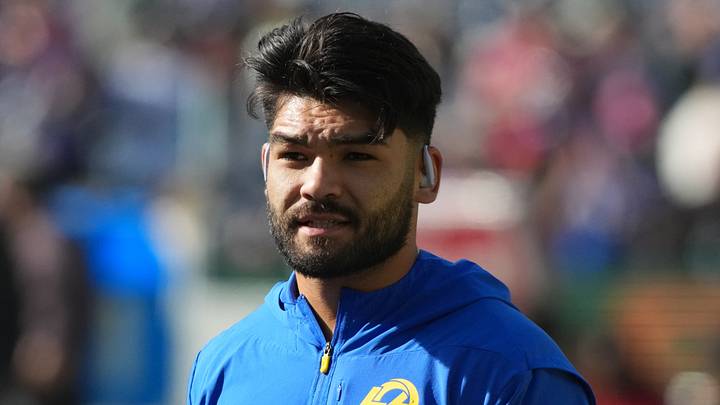 Los Angeles Rams wide receiver Puka Nacua. Los Angeles Rams wide receiver Puka Nacua.