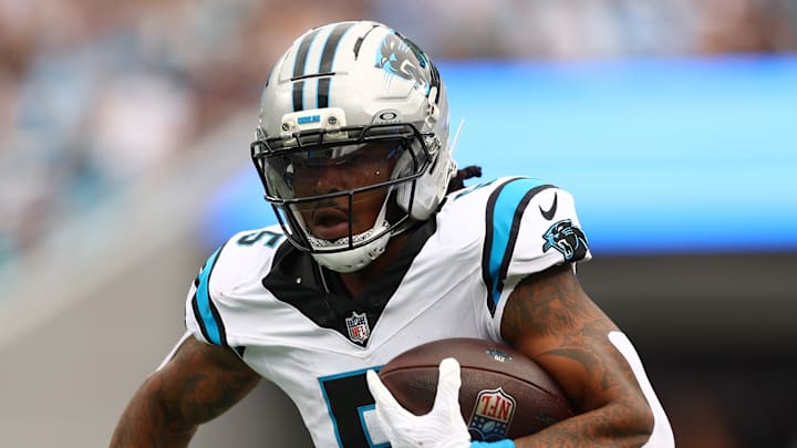 Carolina Panthers running back Rico Dowdle