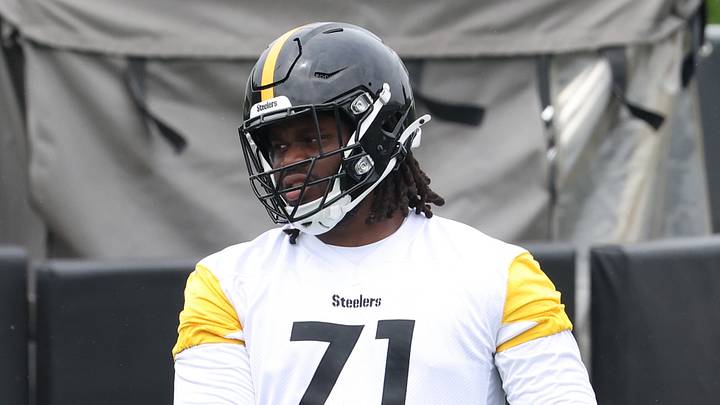 Jun 9, 2026; Pittsburgh, PA, USA; Pittsburgh Steelers offensive guard Aiden Williams (78) and offensive tackle Max Iheanachor (71) participate in drills during Minicamp at UPMC Rooney Sports Complex. Mandatory Credit: Charles LeClaire-Imagn Images Jun 9, 2026; Pittsburgh, PA, USA; Pittsburgh Steelers offensive guard Aiden Williams (78) and offensive tackle Max Iheanachor (71) participate in drills during Minicamp at UPMC Rooney Sports Complex. Mandatory Credit: Charles LeClaire-Imagn Images