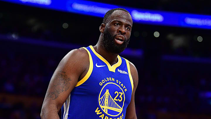 Feb 7, 2026; Los Angeles, California, USA; Golden State Warriors forward Draymond Green (23) reacts during the first half at Crypto.com Arena. Mandatory Credit: Gary A. Vasquez-Imagn Images Feb 7, 2026; Los Angeles, California, USA; Golden State Warriors forward Draymond Green (23) reacts during the first half at Crypto.com Arena. Mandatory Credit: Gary A. Vasquez-Imagn Images
