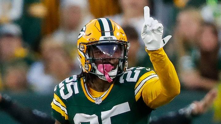 Green Bay Packers cornerback Keisean Nixon reacts during the victory over the Bengals. Green Bay Packers cornerback Keisean Nixon reacts during the victory over the Bengals.