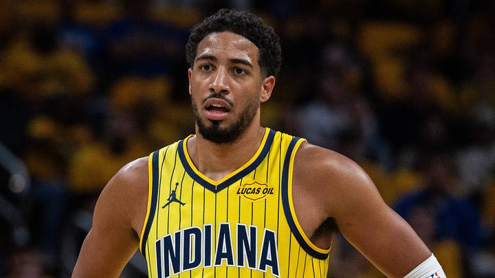Oct 23, 2026; Indianapolis, Indiana, USA; Indiana Pacers guard Tyrese Haliburton (0) looks on in the first half against the Dallas Mavericks at Gainbridge Fieldhouse. Mandatory Credit: Trevor Ruszkowski-Imagn Images Oct 23, 2026; Indianapolis, Indiana, USA; Indiana Pacers guard Tyrese Haliburton (0) looks on in the first half against the Dallas Mavericks at Gainbridge Fieldhouse. Mandatory Credit: Trevor Ruszkowski-Imagn Images