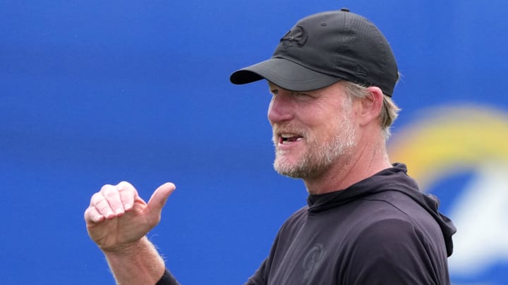 Los Angeles Rams general manager Les Snead.. Mandatory Credit: Kirby Lee-Imagn Images