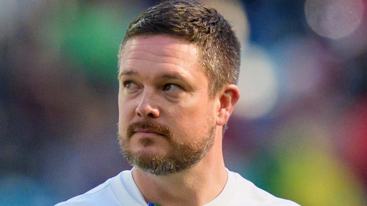 Oregon head coach Dan Lanning walks the field during warmups as the Oregon Ducks take on the Texas Tech Red Raiders in the Orange Bowl on Jan. 1, 2026, at Hard Rock Stadium in Miami, Florida.