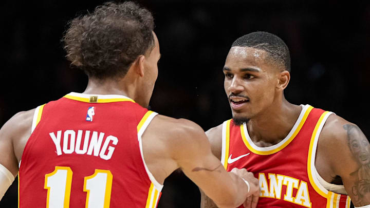 Atlanta Hawks guards Trae Young and Dejounte Murray