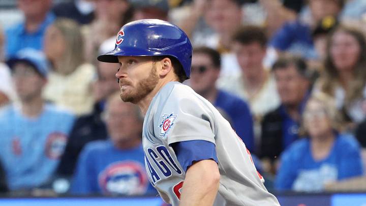 May 28, 2026; Pittsburgh, Pennsylvania, USA; Chicago Cubs left fielder Ian Happ (8) hits an infield single against the Pittsburgh Pirates during the sixth inning at PNC Park. Mandatory Credit: Charles LeClaire-Imagn Images May 28, 2026; Pittsburgh, Pennsylvania, USA; Chicago Cubs left fielder Ian Happ (8) hits an infield single against the Pittsburgh Pirates during the sixth inning at PNC Park. Mandatory Credit: Charles LeClaire-Imagn Images