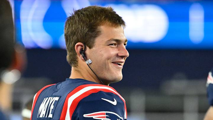 New England Patriots quarterback Drake Maye