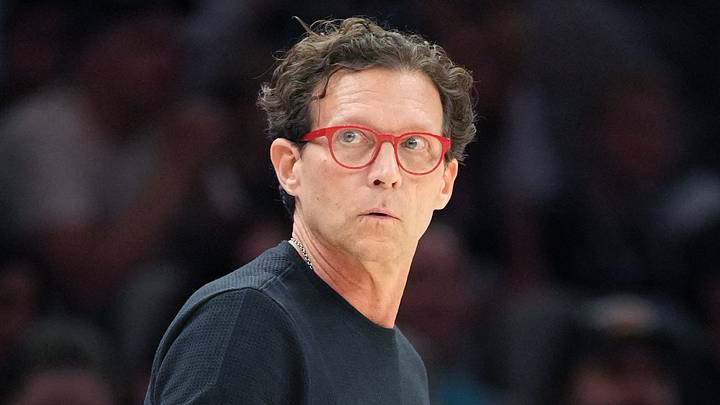 Atlanta Hawks head coach Quin Snyder against the San Antonio Spurs at Frost Bank Center on October 8, 2026.