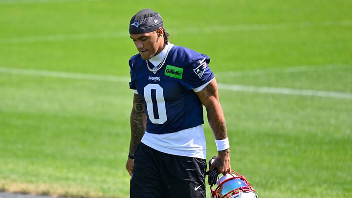 Jul 25, 2026; Foxborough, MA, USA; New England Patriots cornerback Christian Gonzalez (0) walks to the practice fields at training camp at Gillette Stadium. Mandatory Credit: Eric Canha-Imagn Images Jul 25, 2026; Foxborough, MA, USA; New England Patriots cornerback Christian Gonzalez (0) walks to the practice fields at training camp at Gillette Stadium. Mandatory Credit: Eric Canha-Imagn Images