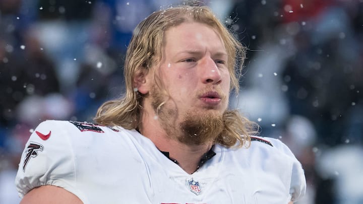 Atlanta Falcons offensive tackle Kaleb McGary