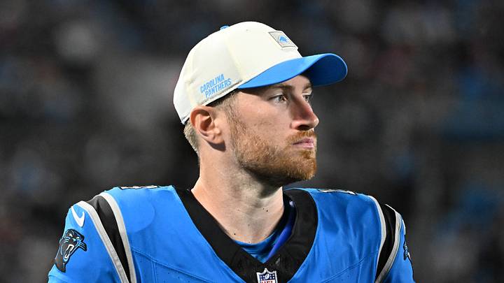 Aug 28, 2026; Charlotte, North Carolina, USA; Carolina Panthers quarterback Kyle Trask (14) on the sidelines in the third quarter at Bank of America Stadium. Mandatory Credit: Bob Donnan-Imagn Images Aug 28, 2026; Charlotte, North Carolina, USA; Carolina Panthers quarterback Kyle Trask (14) on the sidelines in the third quarter at Bank of America Stadium. Mandatory Credit: Bob Donnan-Imagn Images