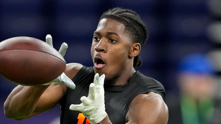 Notre Dame running back Jadarian Price during the NFL Scouting Combine