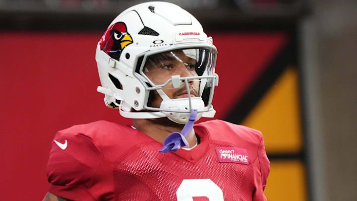 Arizona Cardinals running back James Conner (6)works out during the team's practice at State Farm Stadium on July 29, 2025. Arizona Cardinals running back James Conner (6)works out during the team's practice at State Farm Stadium on July 29, 2025.