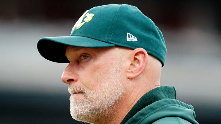Jul 9, 2026; Detroit, Michigan, USA; Athletics manager Mark Kotsay (7) walks off the field in the fifth inning against the Detroit Tigers at Comerica Park. Mandatory Credit: Rick Osentoski-Imagn Images Jul 9, 2026; Detroit, Michigan, USA; Athletics manager Mark Kotsay (7) walks off the field in the fifth inning against the Detroit Tigers at Comerica Park. Mandatory Credit: Rick Osentoski-Imagn Images