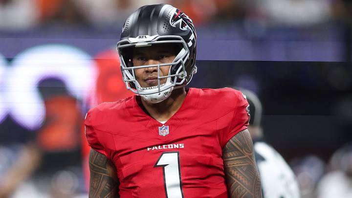 Aug 14, 2026; Atlanta, Georgia, USA; Atlanta Falcons quarterback Tua Tagovailoa (1) in action against the Denver Broncos in the first quater at Mercedes-Benz Stadium. Mandatory Credit: Brett Davis-Imagn Images Aug 14, 2026; Atlanta, Georgia, USA; Atlanta Falcons quarterback Tua Tagovailoa (1) in action against the Denver Broncos in the first quater at Mercedes-Benz Stadium. Mandatory Credit: Brett Davis-Imagn Images