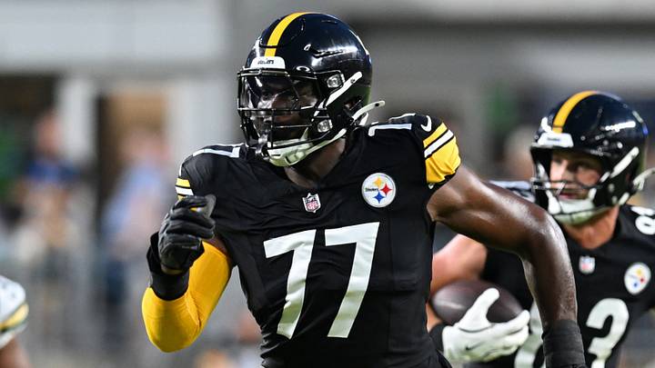 Pittsburgh Steelers offensive tackle Broderick Jones Pittsburgh Steelers offensive tackle Broderick Jones