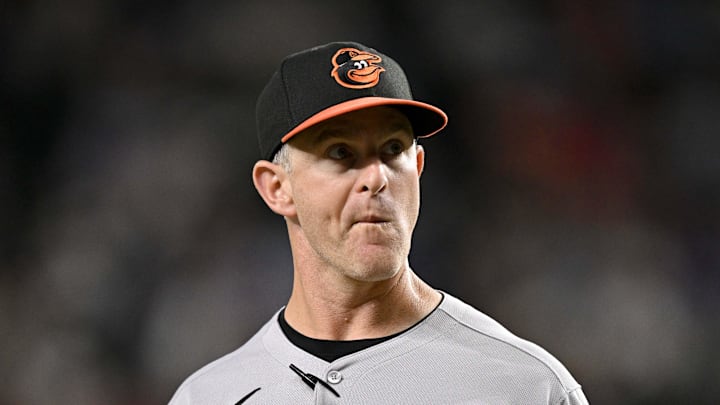 Baltimore Orioles interim manager Tony Mansolino (36)
