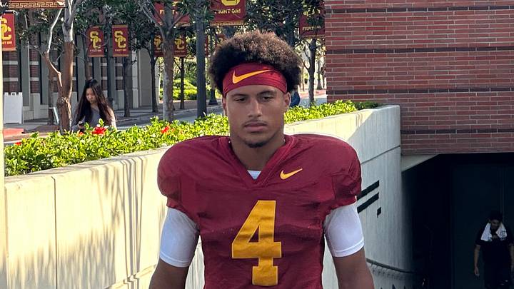 USC Trojans freshman wide receiver Trent Mosley USC Trojans freshman wide receiver Trent Mosley