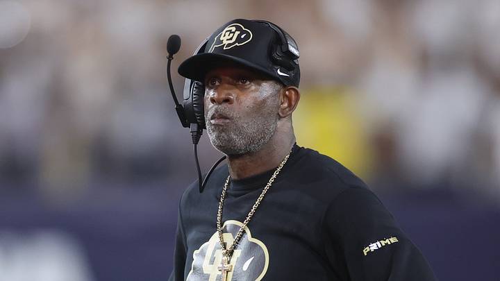 Sep 3, 2026; Atlanta, Georgia, USA; Colorado Buffaloes head coach Deion Sanders reacts in the first half against the Georgia Tech Yellow Jackets at Bobby Dodd Stadium at Hyundai Field. Mandatory Credit: Brett Davis-Imagn Images Sep 3, 2026; Atlanta, Georgia, USA; Colorado Buffaloes head coach Deion Sanders reacts in the first half against the Georgia Tech Yellow Jackets at Bobby Dodd Stadium at Hyundai Field. Mandatory Credit: Brett Davis-Imagn Images
