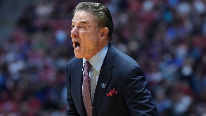 Mar 20, 2026; San Diego, CA, USA; St. John's Red Storm head coach Rick Pitino reacts in the second half against the Northern Iowa Panthers during a first round game of the men's 2026 NCAA Tournament at Viejas Arena. Mandatory Credit: Kirby Lee-Imagn Images Mar 20, 2026; San Diego, CA, USA; St. John's Red Storm head coach Rick Pitino reacts in the second half against the Northern Iowa Panthers during a first round game of the men's 2026 NCAA Tournament at Viejas Arena. Mandatory Credit: Kirby Lee-Imagn Images
