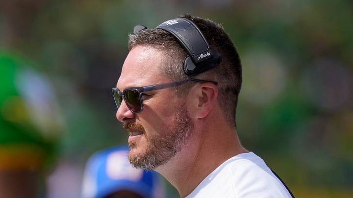 Oregon head coach Dan Lanning looks on as the Oregon Ducks host the Boise State Broncos on Sept. 5, 2026, at Autzen Stadium in Eugene, Oregon. Oregon head coach Dan Lanning looks on as the Oregon Ducks host the Boise State Broncos on Sept. 5, 2026, at Autzen Stadium in Eugene, Oregon.