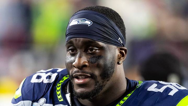 Seattle Seahawks linebacker Derick Hall against the New England Patriots