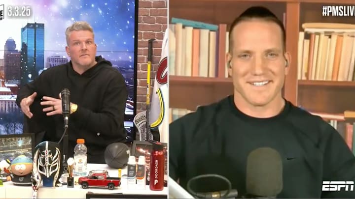 Pat McAfee and AJ Hawk on The Pat McAfee Show.