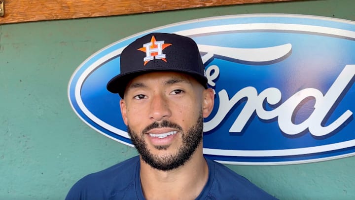 Carlos Correa is back with the Astros after the Twins traded him to Houston on Friday.
