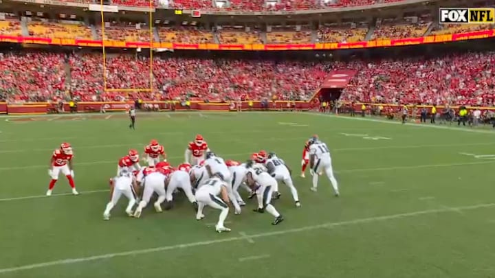 The Eagles used the Tush Push to their advantage multiple times against the Chiefs on Sunday.