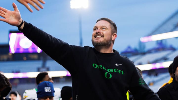 Oregon Ducks Washington Huskies dan lanning rivalry college football playoff dante moore jeremiah mcclellan jamari johnson Oregon Ducks Washington Huskies dan lanning rivalry college football playoff dante moore jeremiah mcclellan jamari johnson