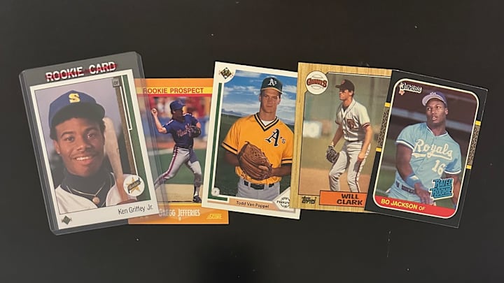 Baseball cards from the 1980s and 1990s