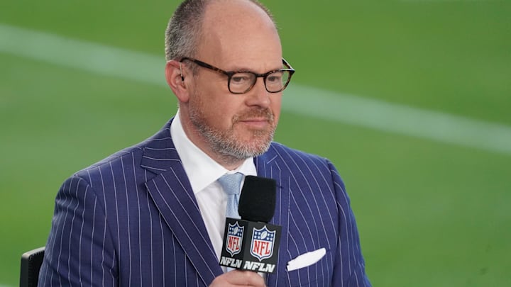 Feb 2, 2020; Miami Gardens, Florida, USA;  Rich Eisen of the of the NFL Network prior to the Super Bowl LIV at Hard Rock Stadium. Mandatory Credit: Kirby Lee-Imagn Images