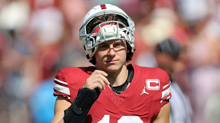 John Mateer is questionable for the Red River Rivalry against Texas John Mateer is questionable for the Red River Rivalry against Texas