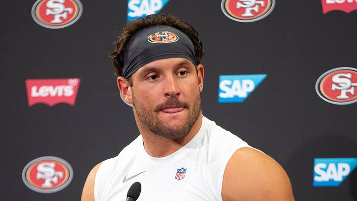 San Francisco 49ers defensive end Nick Bosa San Francisco 49ers defensive end Nick Bosa