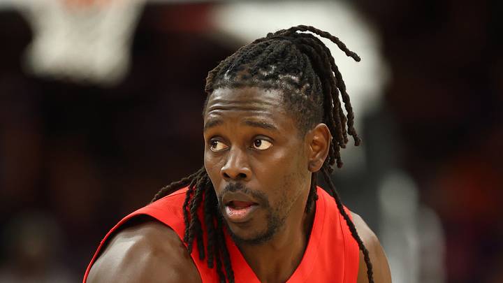 Portland Trail Blazers guard Jrue Holiday against the Phoenix Suns. Portland Trail Blazers guard Jrue Holiday against the Phoenix Suns.
