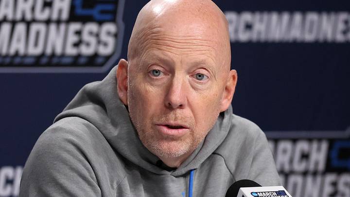Mar 19, 2026; Philadelphia, PA, USA; UCLA Bruins head coach Mick Cronin speaks with the media before a practice session ahead of the first round of the men's 2026 NCAA Tournament at Xfinity Mobile Arena. Mandatory Credit: Bill Streicher-Imagn Images Mar 19, 2026; Philadelphia, PA, USA; UCLA Bruins head coach Mick Cronin speaks with the media before a practice session ahead of the first round of the men's 2026 NCAA Tournament at Xfinity Mobile Arena. Mandatory Credit: Bill Streicher-Imagn Images