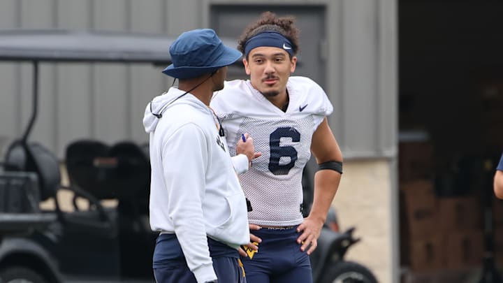 West Virginia University quarterback Max Brown