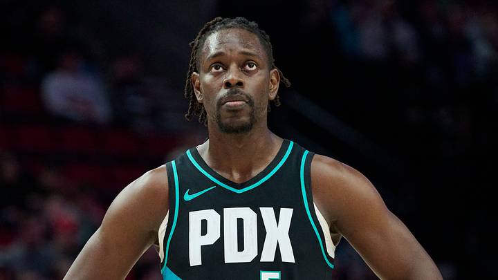 Apr 12, 2026; Portland, Oregon, USA; Portland Trail Blazers guard Jrue Holiday (5) waits during a break in the game during the second half against the Sacramento Kings at Moda Center. Mandatory Credit: Troy Wayrynen-Imagn Images Apr 12, 2026; Portland, Oregon, USA; Portland Trail Blazers guard Jrue Holiday (5) waits during a break in the game during the second half against the Sacramento Kings at Moda Center. Mandatory Credit: Troy Wayrynen-Imagn Images