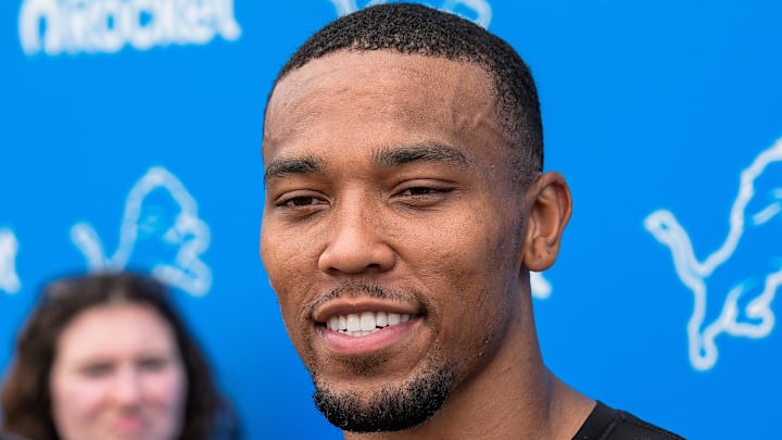 Detroit Lions wide receiver Amon-Ra St. Brown (14). Detroit Lions wide receiver Amon-Ra St. Brown (14).