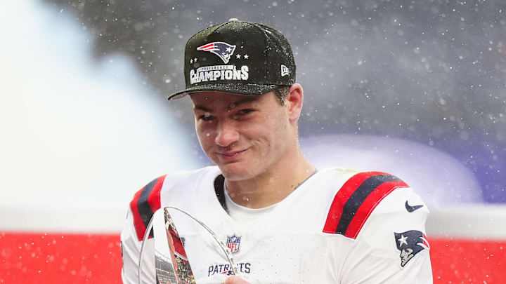 New England Patriots quarterback Drake Maye